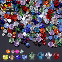 Bunte Glasperlen Set 1000 StüCk FüR Diy Schmuck ArmbäNder & Ketten, 8/6/4 Mm