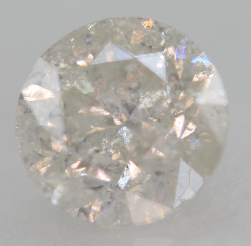 Certified 1.53 Carat F Color Round Brilliant Natural EARTH MINED Diamond 7.17mm