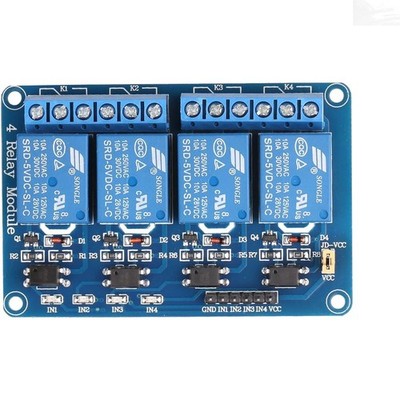 4-Channel 5V Relay Board with LED Status Indication - Ideal for Smart Controls