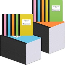 Janlaugh Composition Notebooks Bulk Wide Ruled Lined, 8.5 x 5.5 Inch, 30 Shee...