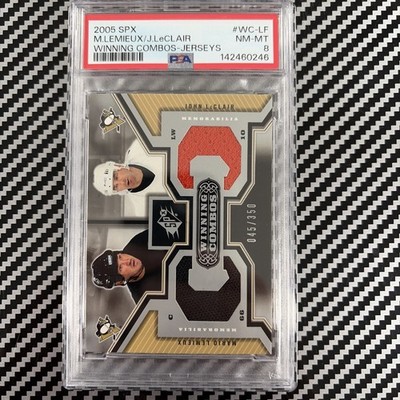 2005-06 SPx Winning Combos Mario Lemieux & John LeClair Game Used Jersey /99