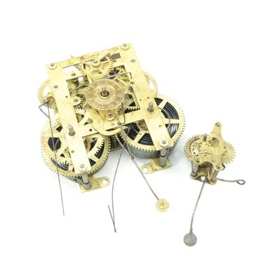 New Haven Clock Movement 8 Day Time & Strike with Alarm - for repair - XC1522