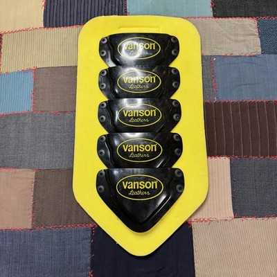 Vintage 2000s Vanson Leathers Motorcycle Spine Protector Yellow 5 Pannel Riding