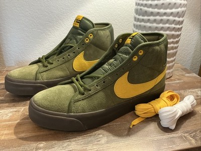 Nike SB Blazer Zoom Mens Mid QS X AntiHero Rough Green Shoes Sz 11 HM5838-300
