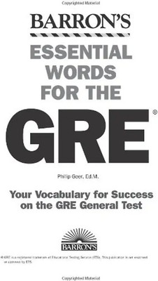 Essential Words for the GRE (Barron's Essential Words for the GRE) - Philip Geer