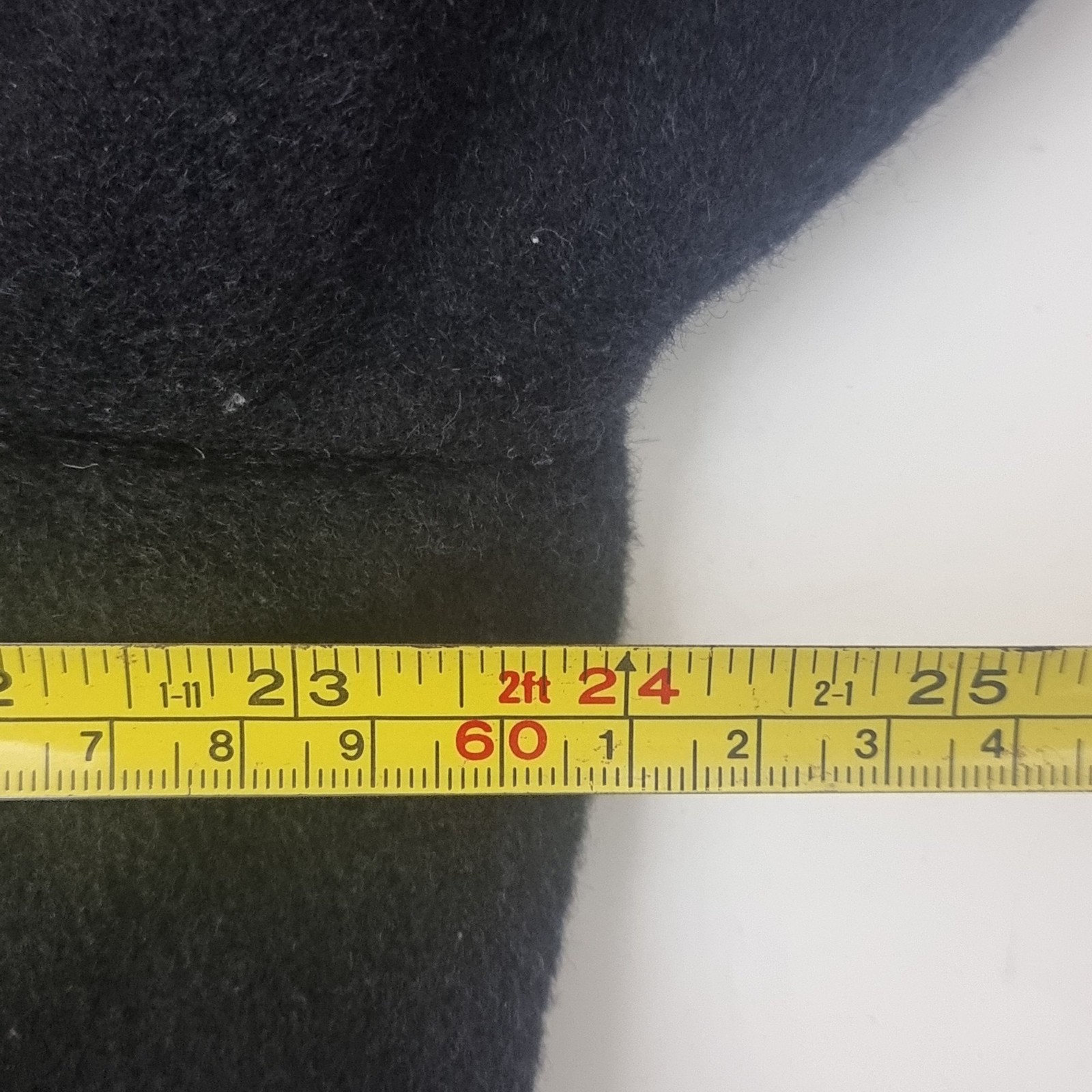 Greenwoods Overcoat Men's 44R Black Cashmere Blend Wool Long image 8