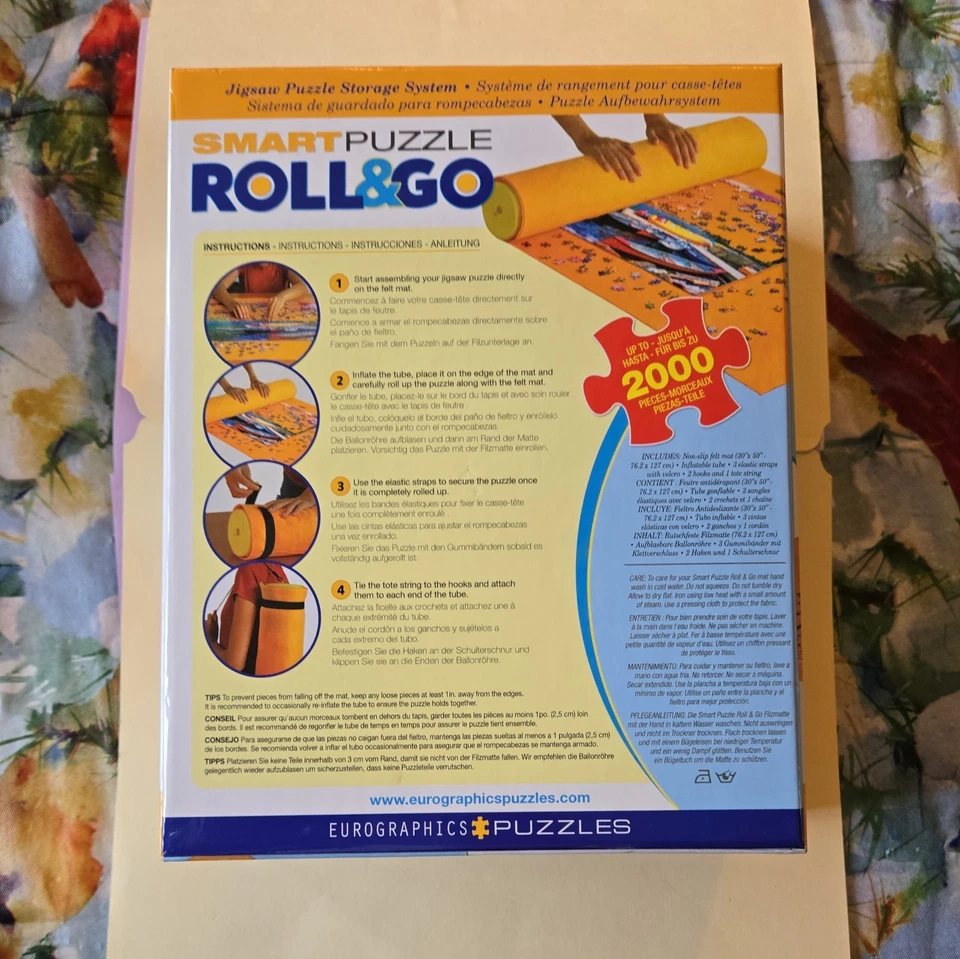 Smart Puzzles Roll & Go Puzzle Mat • Holds 2000 Pcs  New but not factory sealed  - Image 2 of 4