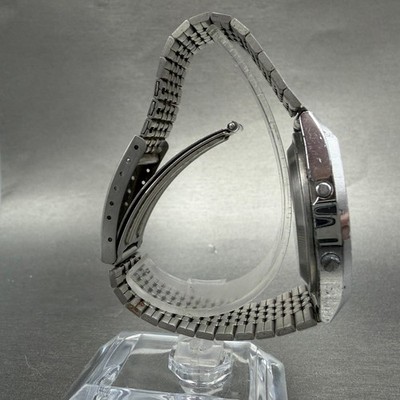 Casio AA-84 103 Watch Men 36mm Digital Silver Tone Alarm Chrono