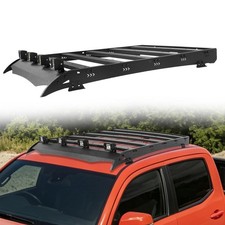 Roof Rack Cargo Carrier Basket Led Light For Toyota Tacoma Double Cab 2005-23