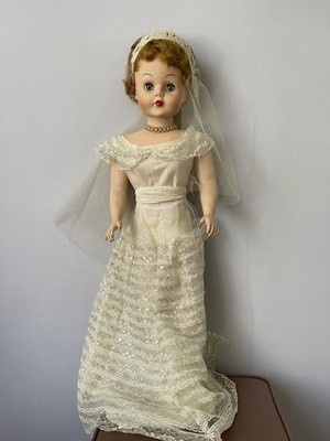 Vintage Betty the Beautiful Bride Doll 30'' Sleepy Eyes Wedding Dress