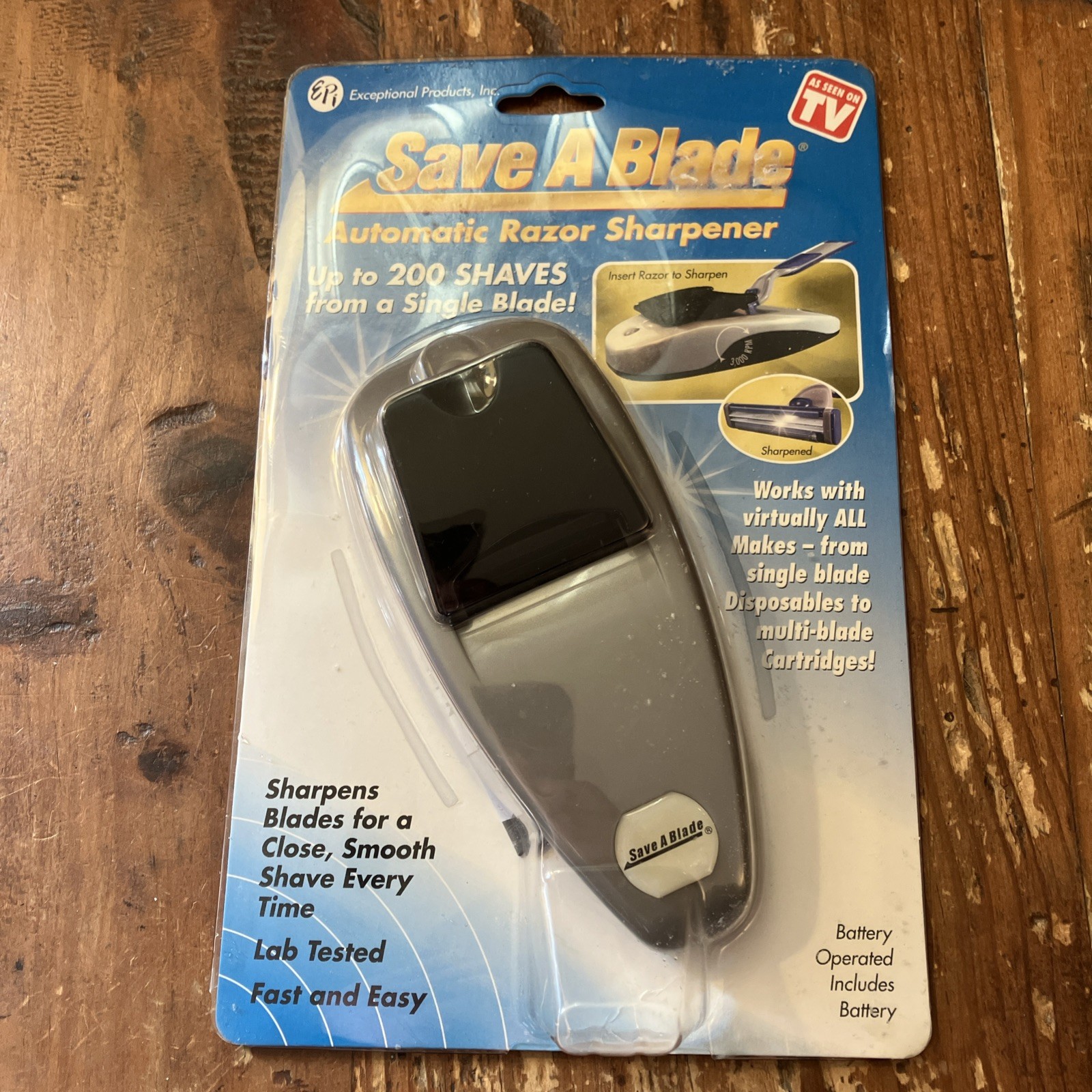 EPI Save A Blade Automatic Razor Sharpener SAB001 Up to 200 Shaves *READ*