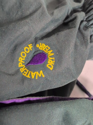 Stearns Dry Wear Rain Suit Set Green /Purple Mens Medium Heavy Material - Picture 16 of 23