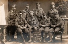 WW1 Austro Hungarian Military Uniforms Goggles 1916 RPPC Photo Postcard COPY