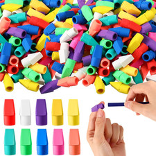 1000 Pcs Pencil Top Erasers Bulk Caps for Pencils Chisel Shape Erasers Toppers C