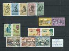 2 ) DUTCH SURINAME 1967 : ALBUM PAGE WITH 5 COMPLET SETS STAMPS MNH/MH -THEMATIC