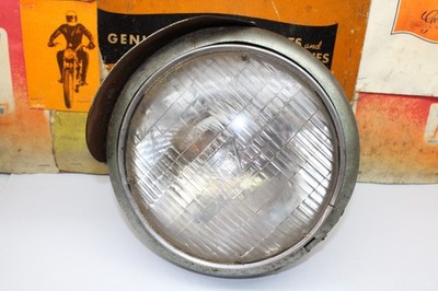 1949-59 Harley Panhead Hydra-Glide Guide Headlamp + T3 Bulb 67710-49