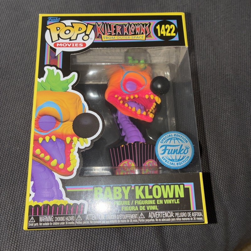 Funko Pop Baby Klown Killer Klowns From Outer Space 1422 Black Light NEW
