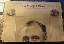 PRESIDENT FRANKLIN D. ROOSEVELT FDR INAUGURAL ROTOGRAVURE NEW YORK TIMES 1933