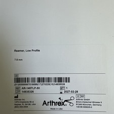 Arthrex AR-1407LP-50 NEW Orthopedic Device 7.5mm Reamer Drill Low Profile  