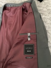 Very Man Grey Tailored Fit blazer in medium