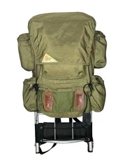Vintage KELTY Large External Frame Backpack Olive Hiking Mountain Pack Aluminum