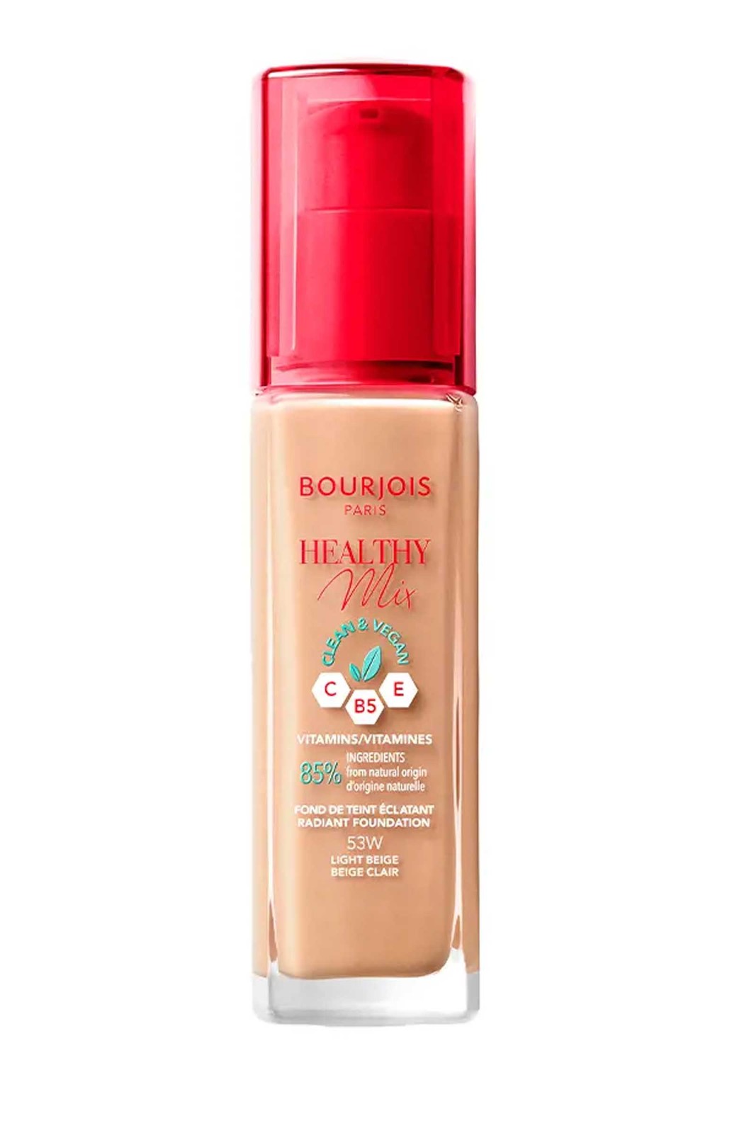 Bourjois Healthy Mix Radiant Foundation Clean Vegan 30ml Light Beige #53W