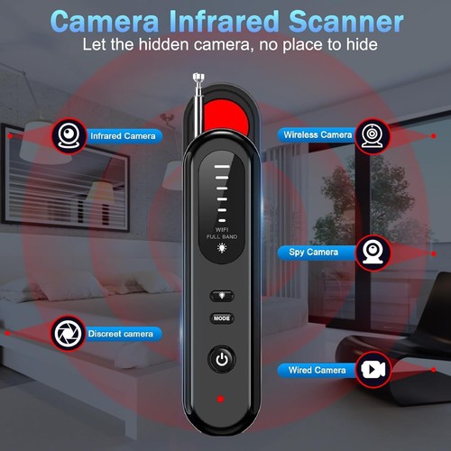 Detector de Cámara Oculta, Detector de Cámara, Anti Espía, Detector Rastreador GPS, Portátil - Imagen 4 de 9