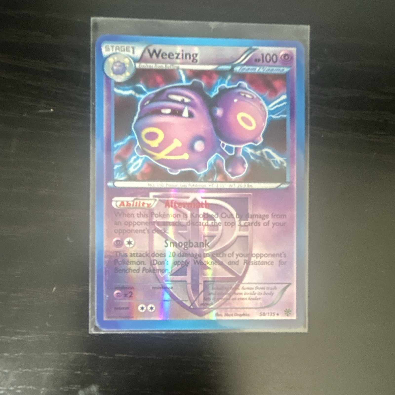 Pokemon TCG Weezing (Team Plasma) 58/135 Plasma Storm Reverse Holo 100 HP