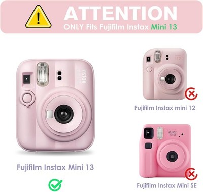 Clear Case for Fujifilm Instax Mini 13 Instant Camera Crystal Hard