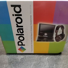Polaroid PDX-0758 Portable DVD Player 7" w/ wireless headphones
