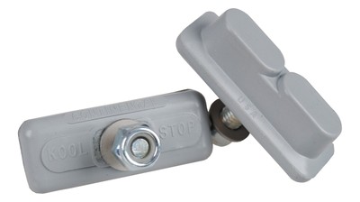KOOL STOP Continental bicycle THREADED brake pads GRAY GREY