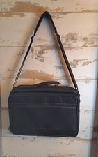 New Laptop Black Nylon Briefcase Shoulder Strap  Handle Multiple Compartments