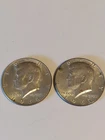 Two 40% Silver Kennedy Half Dollars  - 1967 & 1968-D