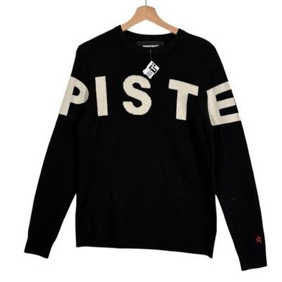 Perfect Moment Piste Merino Wool Crew Neck Sweater Black Size Large Mens NEW