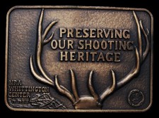 ID23143 VINTAGE 1970s  NRA  WHITTINGTON CENTER BUCKLE