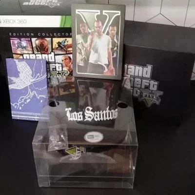 Grand Theft Auto V - Coffret Collector PC Complet Avec 7 Disques, Map Et Livret