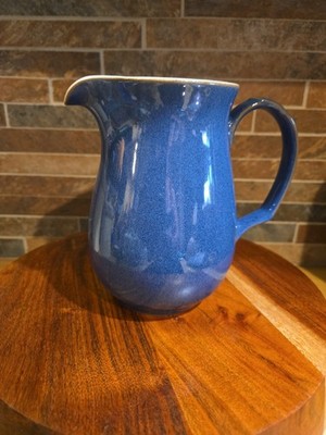 Denby Imperial Blue Milk Jug Pitcher 6''H Stoneware