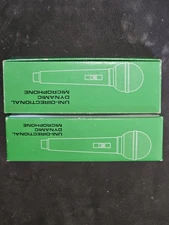 Lot Of 2 New In Box’s Uni Directional Dynamic Microphones