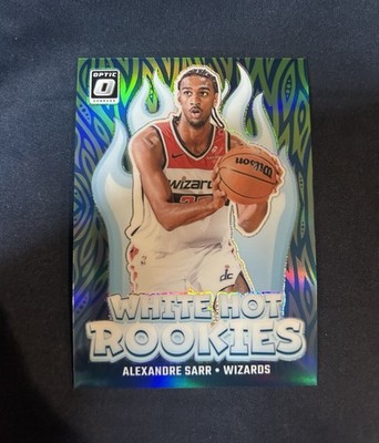 2024-25 Panini Donruss Optic White Hot Rookies Lime Green /199 Alexandre Sarr