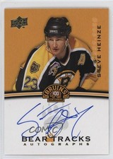 2023-24 Upper Deck Boston Bruins Centennial Bear Tracks Steve Heinze Auto 8yu
