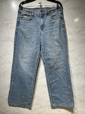 American Eagle Stovepipe Indigo Strigid High Rise Women's Jeans Sz 6 Regular