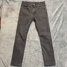 Levis 502 Jeans Men 29x32 Black Tapered Fit Denim Pants