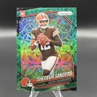 2025 Panini Prizm Shedeur Sanders #302 Rookie card Green Scope Prizm Browns /75