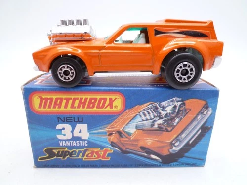 VINTAGE MATCHBOX SUPERFAST No.34e VANTASTIC IN ORIGINAL BOX 1975