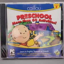 Preschool Caillou PC CD-ROM, 2011 SEALED
