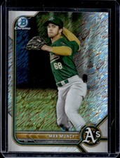 2022 Bowman Chrome Max Muncy Prospects Shimmer Refractor #BCP-222 Athletics