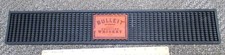 Bulleit frontier whiskey rubber bar drink mat, man cave decor, great collectible