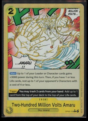 Two-Hundred Million Volts Amaru (Textured Foil) OP05-115 One Piece NM