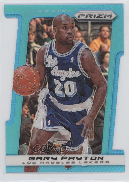 2013-14 Panini Prizm Light Blue Prizm Die-Cut 151/199 Gary Payton #215 HOF 5ir