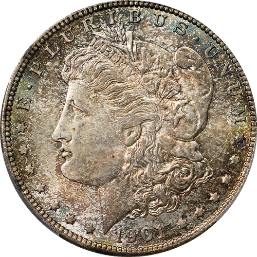 1901-O Morgan Silver Dollar PCGS MS64 - Toning